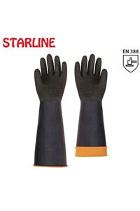 Starline H2-60 Asit Eldiveni Siyah 60cm Avuçiçi Tırtıklı