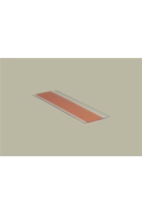 DEC 3 Cm Genişliğinde Yapışkanlı Raf Etiketliği 1 Metre Şeffaf 10 Adet