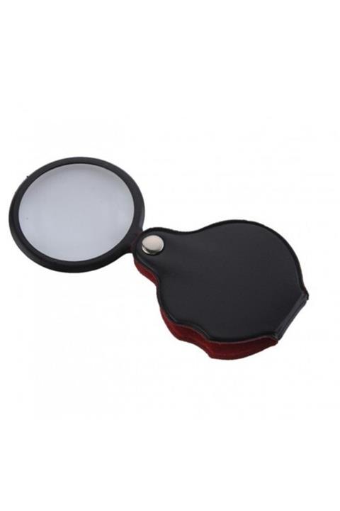 Paltava CTN 5x-50mm-mini Büyüteç,cepte Taşınan,optik Lens Katlanabilir Deri Kaplama