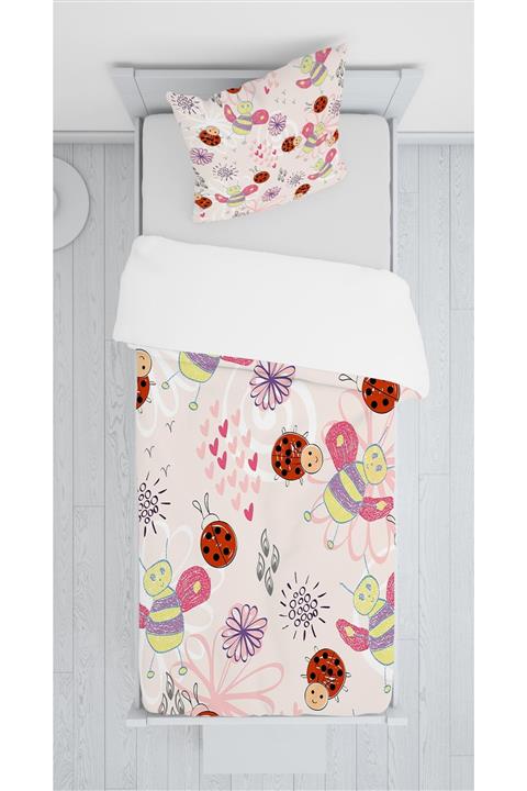 decoars Uğurbörcek Figürlü Yatak Örtüsü 096