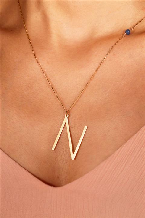 Adil İdil Kuyumculuk N Harfli Uzun Kolye
