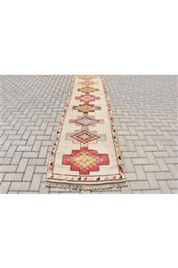 Kayra Export Türk Halısı, Yolluk Halı, Herki Halı, 83x319 Cm Bej Halı, Merdiven Halısı, Koridor Halısı