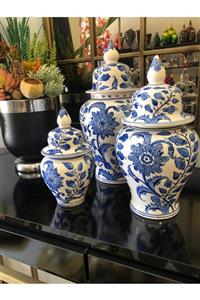EsaDesign 3 Lü El Boyama Blue Blanc Küp