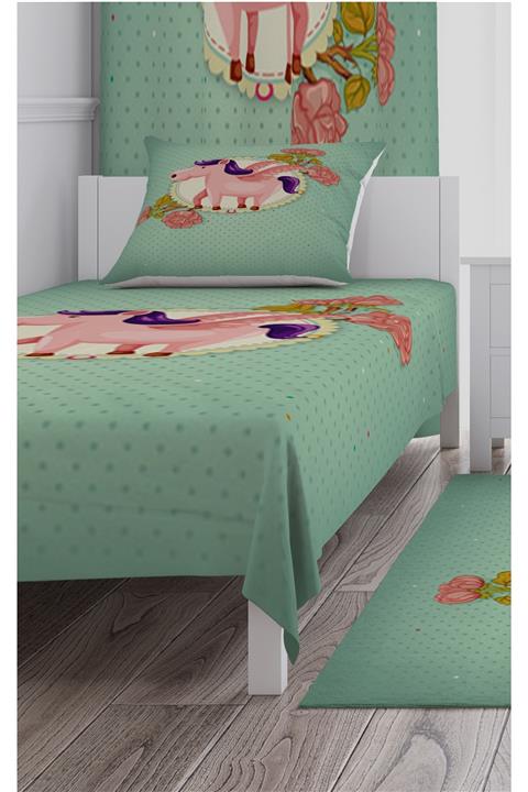 CİCİ TASARIM ÜRÜNLERİ Yatak Örtüsü Kanatlı Midilli Kız