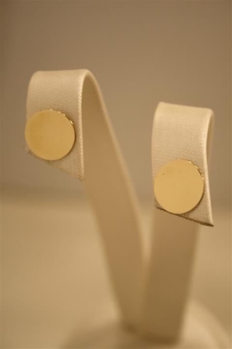 Yenigün Kuyumculuk 14 Ayar Altın Pul Model Top Küpe