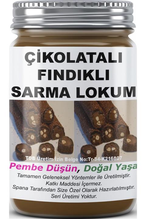 SPANA Çikolatalı Fındıklı Sarma Lokum Ev Yapımı Katkısız 330gr