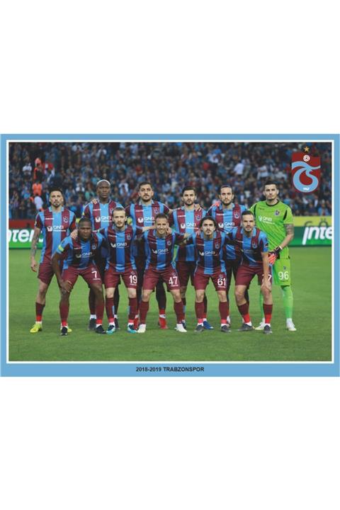 dakik reklam Trabzonspor Kadrosu Baskılı Pano Ts 2018-2019 Kadro Hediye Fotoblok Pano 50x70cm