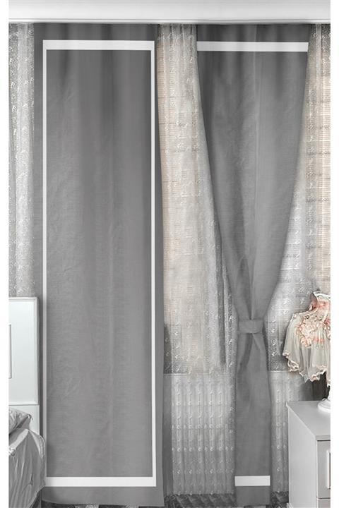 Bebişim Halı Bebişim Gri Desenli 140x275 Bh1387 Fon Perde