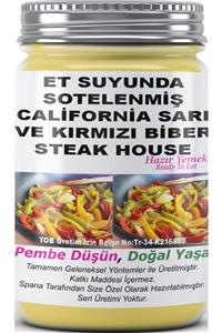 SPANA Et Suyunda Sotelenmiş California Sarı Ve Kırmızı Biber Steak House Ev Yapımı Katkısız 330gr