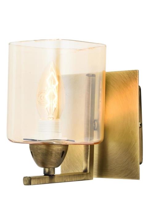 Avonni Avonnı Ap-1374-1e Eskitme Kaplama Aplik E14 Metal Cam 13x16cm