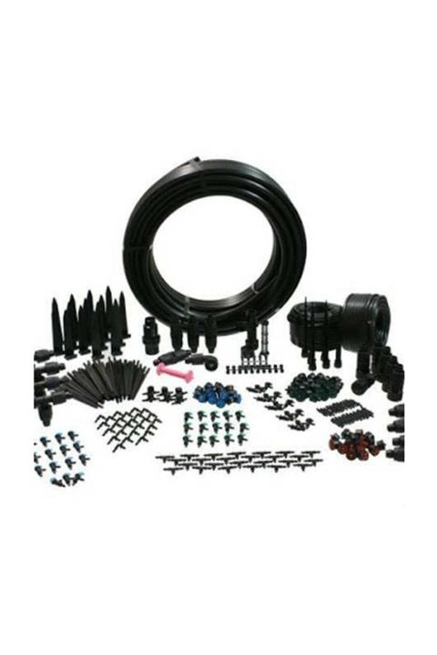 AKSUFEZ Sulama Sistemi Ve Parçaları Bahçe Ağaç Fidan Sebze Damlama Hortumu Borusu 50 Mt Delikli 33 Cm