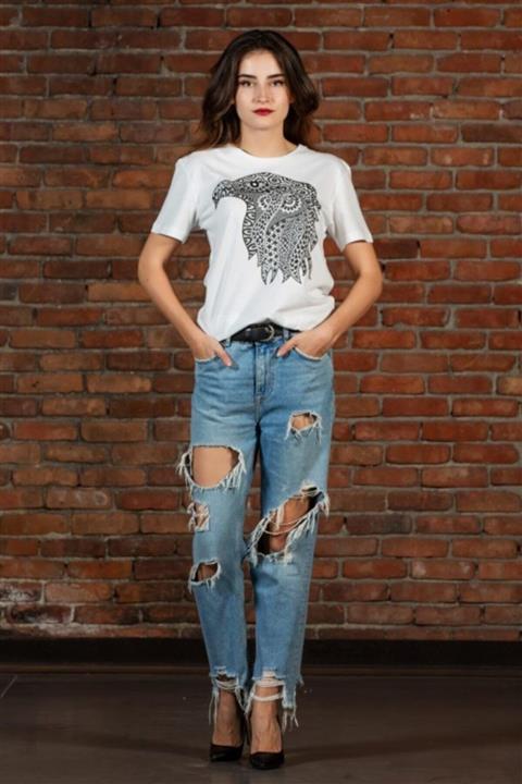 nag Eagle Kadın Beyaz T-Shirt