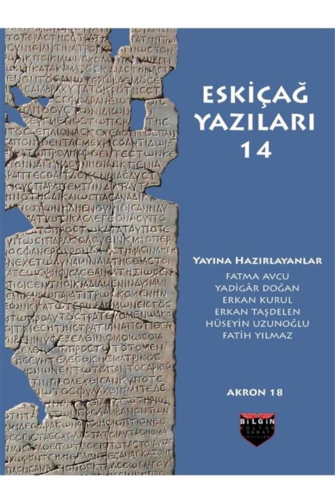 Bilgin Kültür Sanat Yayınları Eskiçağ Yazıları 14