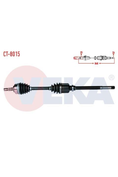 ünlü oto Komple Aks Sag On Peugeot Partner (5,5f) 1.9 D Uzunluk 868mm 1996-2008