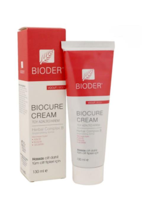 Bioder Biocure Doğal Tüy Azaltıcı Krem Vücut Için 130 Ml