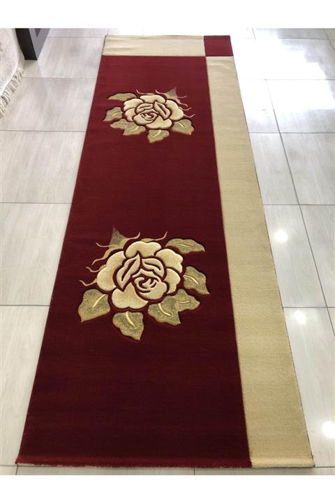 Saray Halı Vizyon Carving 9054 Kırmızı 100x300 Yolluk 3 Metre !