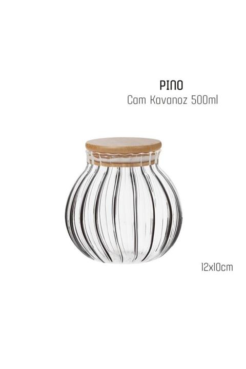 Perotti Pino 500 ml Cam Bambu Kapaklı Kavanoz 12358 Fma02157