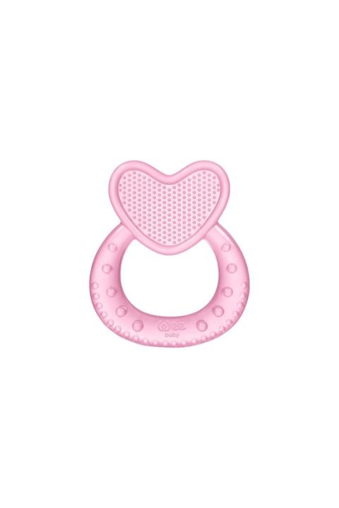 Wee Baby Pembe Kalpli Silikon Diş Kaşıyıcı 912