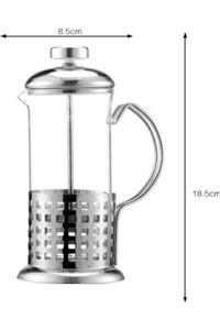 Vegetti Metal Bitki Çay Demliği French Press 350 Ml.