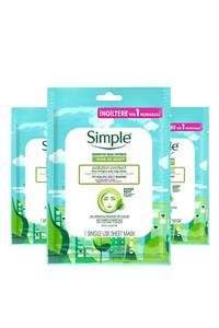 Simple Kind To Skin Hassas Ciltlere Uygun Protect Hava Kirliliğine Karşı Kağıt Maske 21 Ml X3