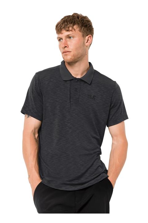 Jack Wolfskin Polo T-shirt Siyah