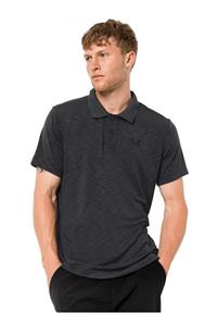 Jack Wolfskin Polo T-shirt Siyah