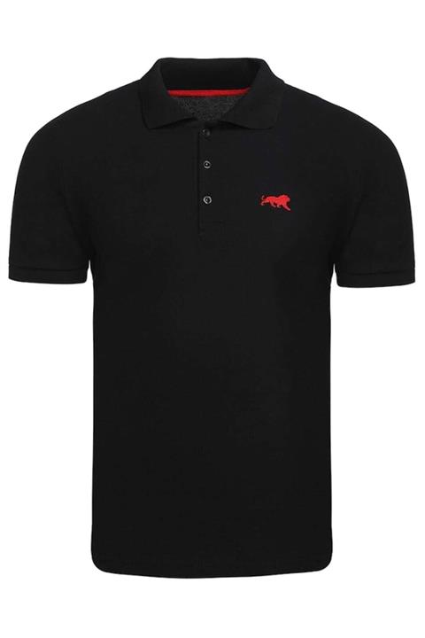 GENIUS Erkek Siyah Store Polo Yaka Tişört Basic Lakos Tshırt 10 Renk