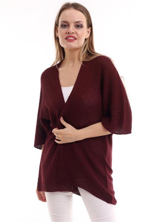 LEBUAS Yarasa Kol Ince Triko Hırka