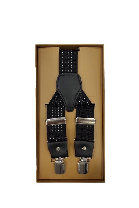 Elegante Cravatte Siyah Renk Pantolon Askısı