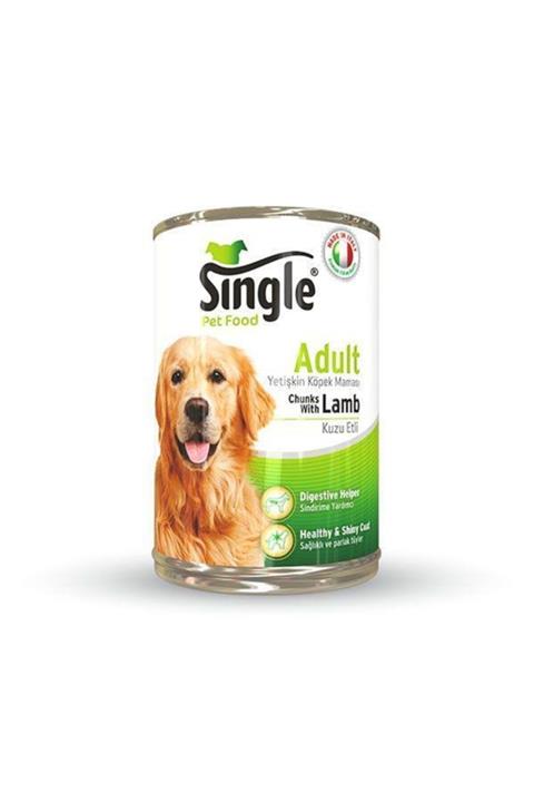 SINGLE Kuzu Etli Köpek Konservesi 415 gr