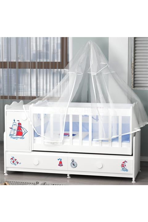 Garaj Home Pırlanta Denizci Uyku Setli Beşik Kombini