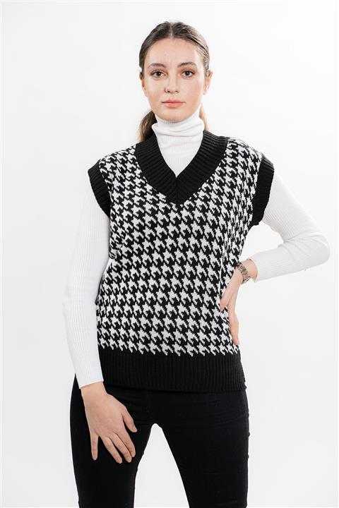 VAKKUM Kadın  Siyah Triko Süveter