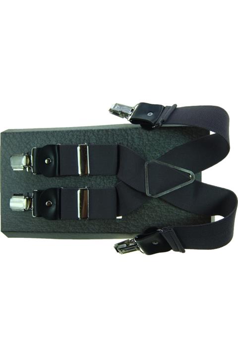 KemerSepeti Antrasit Renk Dört Klipsli Pantolon Askısı