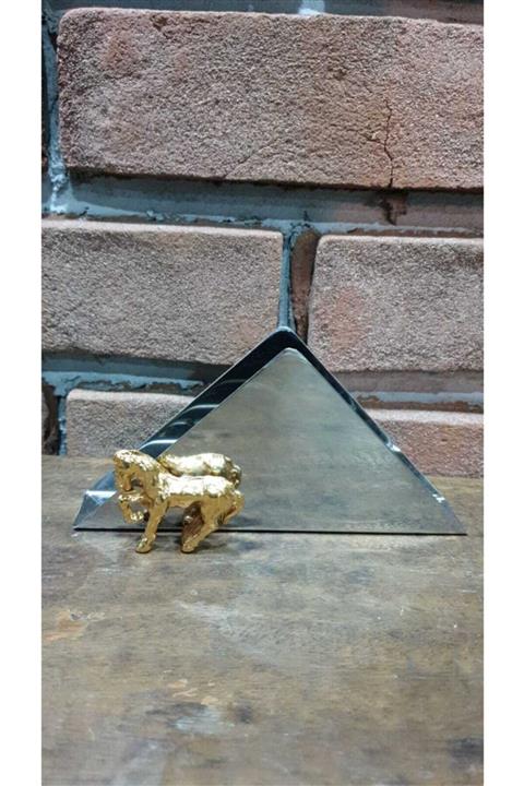 elif aksesuar Metal Çelik At Figürlü Peçetelik