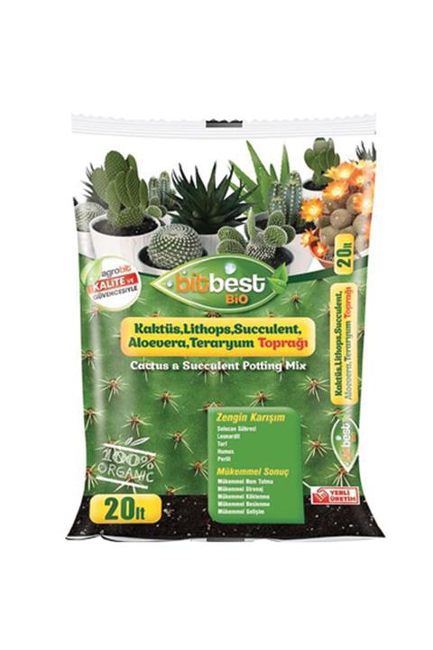 BİTBEST Leonardit Ve Solucan Gübreli Kaktüs Toprağı 20 Lt
