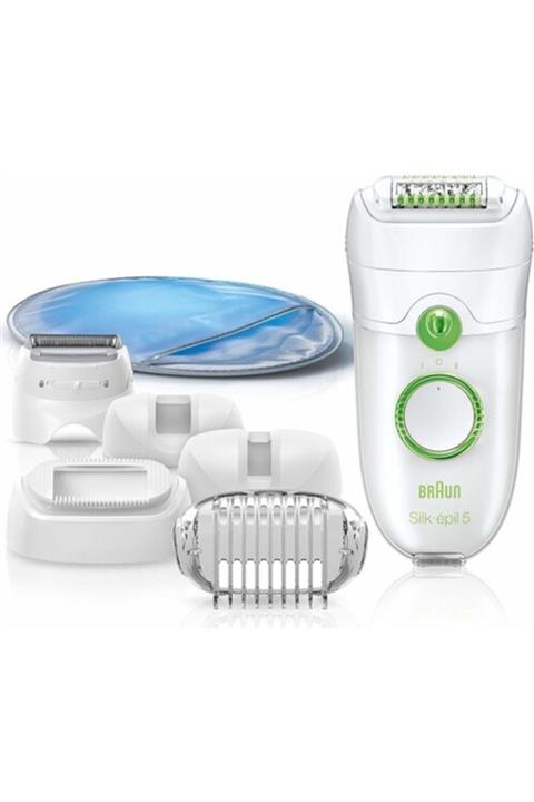 Braun Silk-épil 5 5780 Kablolu,kuru Kullanım,beyaz,5 Ek Ataçmanlı,epilatör / Epilasyon