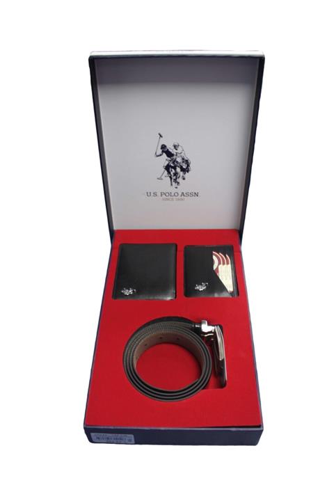 U.S POLO Assn. Kemer Cüzdan Damat Seti 3'lü