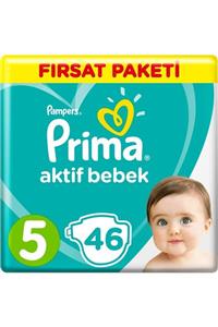 Prima Bebek Bezi Aktif Bebek 5 Beden 46 Adet