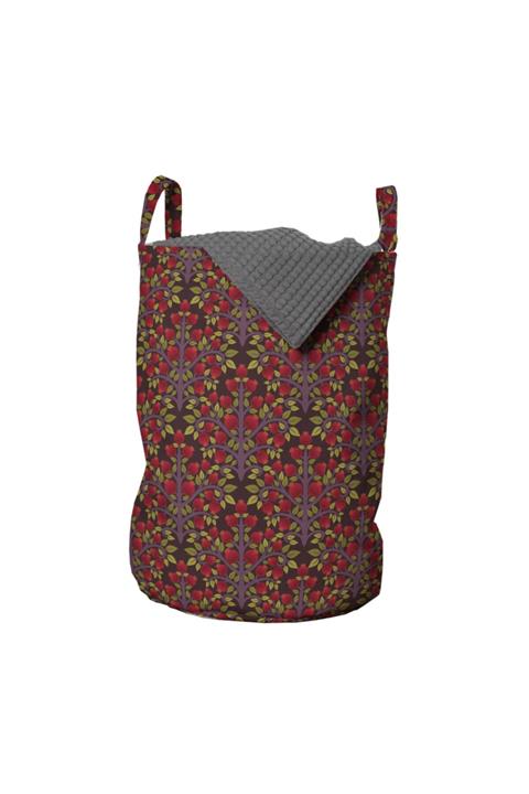 Rengirenk Çiçeksi Çamaşır Sepeti