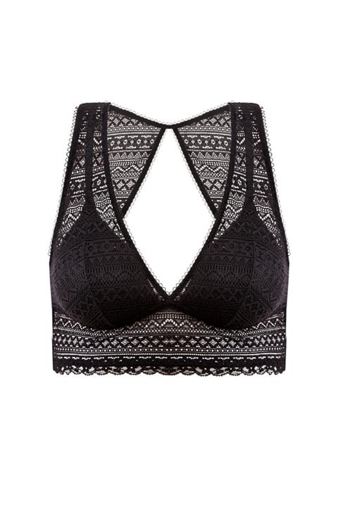 HAREM SUARE Loos Bralet Siyah