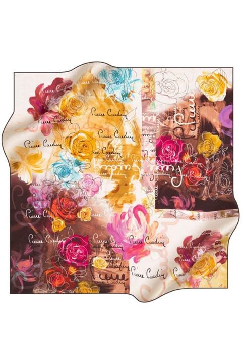 Pierre Cardin Kadın Ipek Saten Eşarp 90*90 Ebat 8284230-342