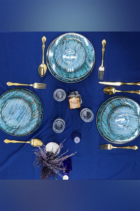 Porland Mix Wood Yemek Takımı 33795 -  24 Parça