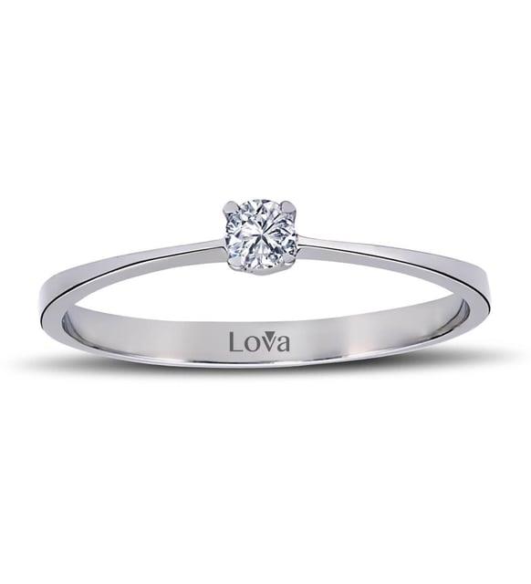 Lova G Renk 0,10 Karat Pırlanta Tektaş Yüzük - 1020049
