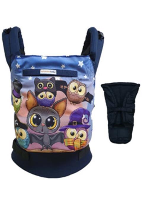 SolomomBaby Unisex Bebek Lacivert Şaşkın Kuşlar Yeni Doğan Seti