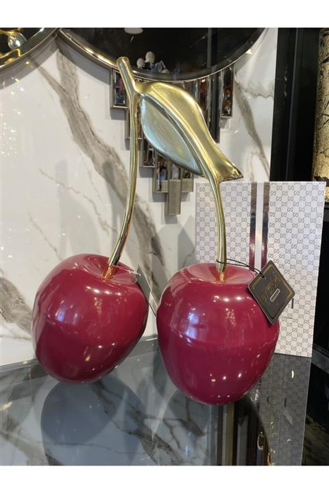 Lucky Art Kırmızı Gold Büyük Kiraz 42x32