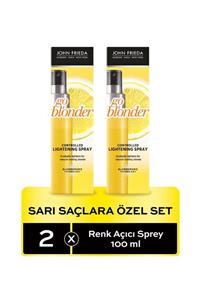 John Frieda Sarı Saçlara Özel Renk Açıcı Sprey 100 ml 2'li