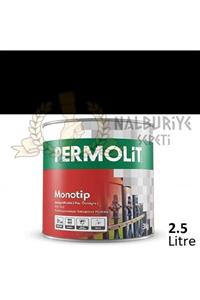 Permolit Monotip Siyah Sentetik Antipas Boya 2.5 Lt.