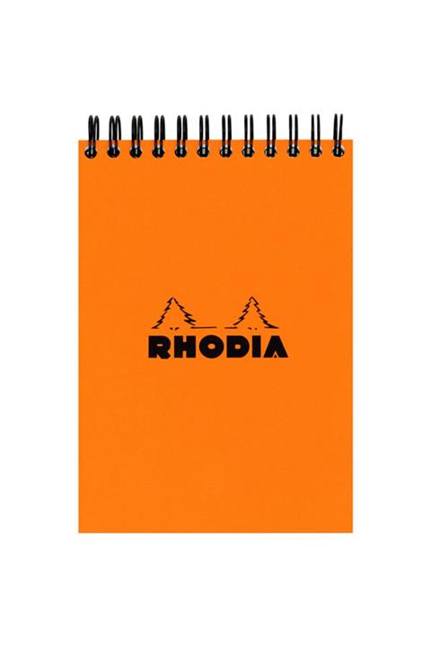 Rhodia Spiralli Kareli Bloknot Turuncu Rt 16500  /