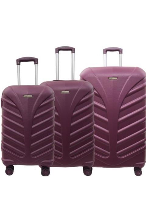 EHS Mor 3'lü Valiz Takımı