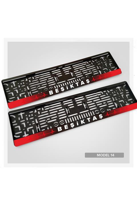 Tual Tasarım 2 Adet Beşiktaş Logolu Uv Plakalık